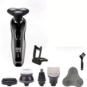 5 in 1 elektrisch scheerapparaat, elektrisch scheerapparaat, haarknippen, scheerapparaat for mannen, tondeuse, baardtrimmer, roterend scheerapparaat, snel g