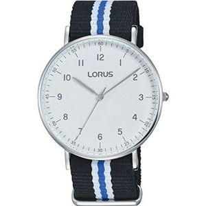 Lorus Horloges heren analoog kwarts horloge met nylon armband RH899BX9