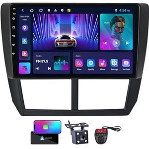 Voor Subaru Forester 3/Impreza 2007-2013 Android 13 Carplay Autoradio, 9 inch Scherm Radio Android Auto Bluetooth Handsfree 4G WiFi FM/RDS/DAB+ Radio HiFi Achteruitkijkcamera + DVR(NF-1)