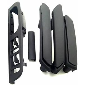 Auto binnendeurgrepen Voor B5 voor 1998-2005 Voor Achter Links Rechts Deur Zwart Pull Handgreep(5pcs)