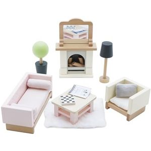 Le Toy Van - Wooden Daisylane Sitting Room Dolls House Accessories Play Set For Dolls Houses, Dolls House Furniture Sets - Suitable For Ages 3+