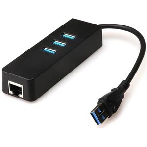 USB 3.0 Ethernet-adapter met 3 poorten USB 3.0 HUB USB Rj45 Gigabit Ethernet Lan 10/100/1000 netwerkkaart for laptop