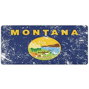 Montana State Flag2 Mode Bureau Muismat Antislip Gaming Muismat Accessoires Decor 40x90cm