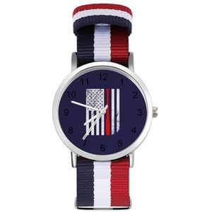 USA Retro Vlag Baseball Casual Heren Horloges Voor Vrouwen Mode Grafische Horloge Outdoor Werk Gym Gift