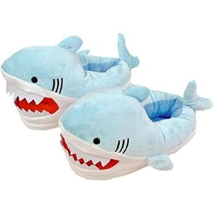 Suammiitstrieadea 1 Paar Creatieve Vrouwelijke Haai Schoenen Voor Vrouwen Cartoon Harige Slippers Blauw, Blauw, Medium