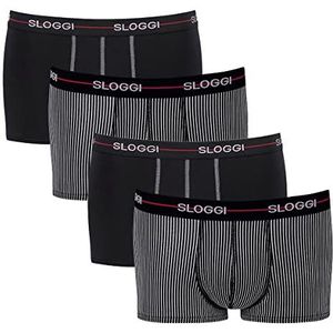 sloggi For Men Start Hipster C2P Box ondergoed voor heren, 4 x rood-donkercombinatie, L