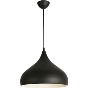 LANGDU Macaron-stijl kroonluchter aluminium lampenkap Nordic Home hanglampen E27 keukeneiland dicht bij plafond verlichting for studeerkamer woonkamer bar(Color:Dark,Size:31CM)
