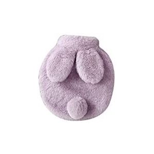 DieffematicRSD Warmwaterkruik Warmwaterkruik met schattige hoes 0,3L 0,5L 1L warmwaterzak for periode Nek Schouder Voetenwarmer (Color : Purple, Size : 300ML)