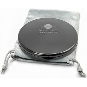 Mavoro - Compacte Spiegel - Zwart - 1x/10x Vergroting - Dubbelzijdig - 10 cm