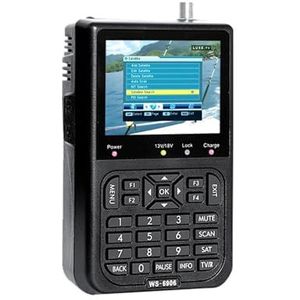 Digitale satellietzoeker WS6906 3,5 inch draagbare LCD hoge helderheid satellietzoeker weergavegegevens digitale satellietsignaalzoekermeter voor het aanpassen van de satelliet-tv-schotel