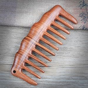 Rode Perzikhouten kam Meridiaan Massage Sandelhout Handige Kam