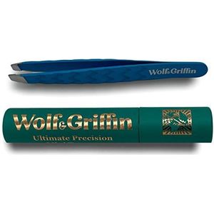 Wolf & Griffin Mini pincet, professionele wenkbrauwpincet voor mannen en vrouwen, perfect voor gezichtshaar verwijderen, roestvrij staal