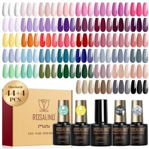 ROSALIND UV Nagellakset, 48 Stuks Wit Roze Paars Rood Groen Blauw Gel Nagellak