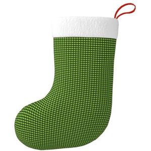 JBJGKHLP Groen Gras Voetbal Print Kerst Stocking Feestelijke Decor Xmas Sokken Voor Vakantie Familie Geschenken Bijeenkomsten