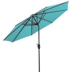 Parasol Strandparasol Patio Paraplu Outdoor Tafel Tuin Paraplu Met Drukknop Kantel/Crank, 8 Stevige Ribben Tuinparasol Terras