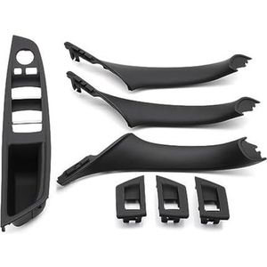 Handgrepen Het Interieur Auto Set Handgrepen Voor Auto-interieurdeuren Voor BMW 5-serie F10 F18 523, 525 En 528, 9 Kleuren, LHD, Beige Zwart Koolstofvezel, 7 Stuks(‎Model a Black)