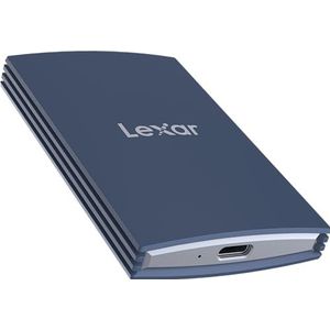 Lexar 2TB Armor 700 draagbare SSD, tot 2000 MB/s, USB 3.2 Gen 2x2, robuust, IP66 water- en stofbestendigheid, compatibel met iPhone 15, camera's, gameconsoles, externe SSD, donkerblauw