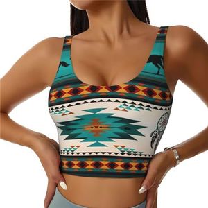 Paard Strepen Patroon Print Casual Wear Vrouwen Sport Vest Yoga Vest Workout Vest Voor Vrouwen Lichtgewicht Trendy, Zwart, S