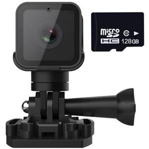 Draagbare DV-camera 1080P High-definition draadloze kleine camera, Hotspot Mini DV-camera, buitensportcamera, motorrijrecorder(Camera 128G card)