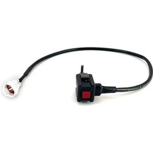 GCLANXI Motorfiets startschakelaar, stuur, vlamdovende connector, aan/uit-lichtknop, universeel for HONDA KTM YZF KXF RMZ(Red(OFF))