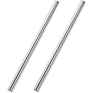 Roestvrij stalen ronde staaf, massieve ronde as st 2 Stuks 304 Staven Diameter 5-7Mm Lengte 500Mm, massieve As Staven for Diy Craft Model Auto Vliegtuig Schip, Diameter 5Mm (Size : Diameter 5mm)