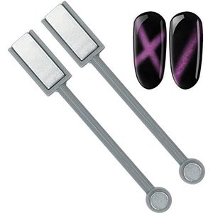 2 stuks kattenoog magneet voor nagels 3D kat oog magneet sterke pen permanent hoofd kat oog magneet stick kat oog gel nail polish nail art manicure gereedschap