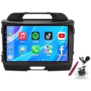Android 14 Autoradio Stereo voor K-IA Sportage (2010-2016) 9-inch Touchscreen Multimedia Speler met Draadloze Carplay GPS Navigatie FM RDS Bluetooth 5G-WiFi SWC DSP,M100s