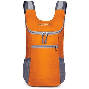 Uselike 10L Kleine Wandelrugzak Reizen Dagrugzak Lichtgewicht Packable Rugzak voor Vrouwen Mannen, Beige, 15.5 x 9 x 3.5 inches, Klassiek