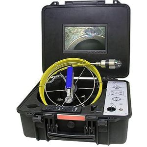 Inspectiecamera, 360 graden draaibare industriële ondergrondse rioolafvoerpijpinspectie Borescope Endoscoop Push Rod Snake Flexibele camera