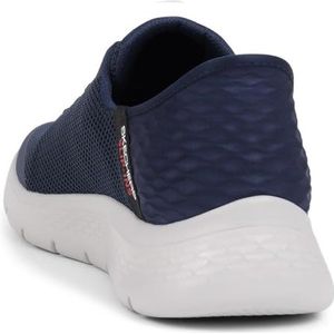 Skechers Go Walk Flex-Hands Up Sneakers voor heren, Donkerblauw, 39.5 EU