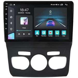 Android 14 GPS Navigation Stereo voor Citroen C4 C4L 2013-2016 9 Inch 2 Din Car Stereo Radio met CarPlay AHD Omgekeerd beeld Bedieningselementen op het stuur Bluetooth(A1 1G+32G)