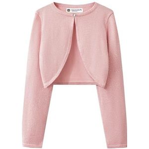 BlackButterfly Kinderen Lang Mouw Sprankelend Vest kinder Meisjes Bolero Shrug (Babyroze, 9-10 jaar)