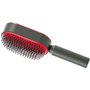 Draagbare Ontwarrende Haarborstel Styling Tools voor Reizen Dunne Dikke Haar Rood