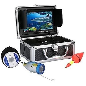 Waterdichte viscamera, Onderwater Vissen Camera 20M 1000tvl Onderwater Vissen Video Camera Kit 12 Stuks Led-verlichting With7 Inch Kleurenmonitor