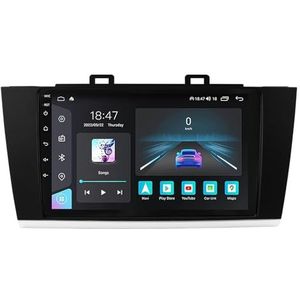 Android 14 GPS Navigation Stereo voor Subaru Legacy Outback 2015-2018 9 Inch 2 Din Car Stereo Radio met CarPlay AHD Omgekeerd beeld Bedieningselementen op het stuur Bluetooth(H7 8G+128G)