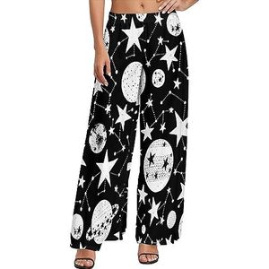 Planets And Stars Casual loungebroek voor dames, comfortabele losse joggingbroek, joggingbroek