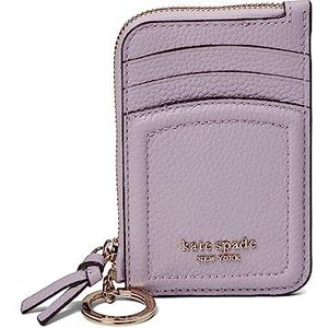 Kate Spade New York Knott Pebbled Leather Zip Card Holder Violet Mist One Size