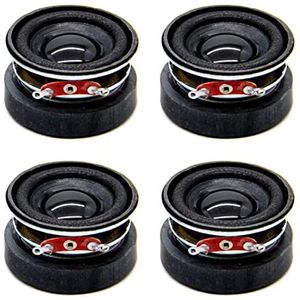 4 stuks 1,5 inch audioluidspreker 4Ω 3W 40 mm basmultimedialuidspreker DIY-geluid miniluidspreker for thuisbioscoop zwart 500320170