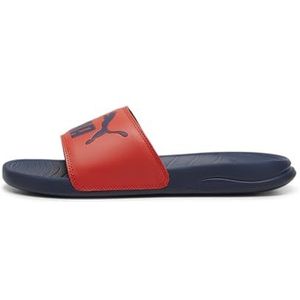 PUMA Popcat 20 uniseks-volwassene Slippers, ACTIVE RED-CLUB NAVY, 43 EU