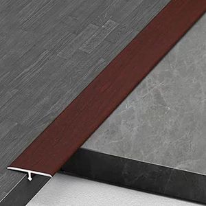 Floor Transition Strip Flooring Edge Trim, T Aluminum Gap/Gap Cover Strip Wood Grain Finishes,Floor Transition Strip,Wood to Tile,Laminate to Carpet,Concrete to Vinyl,1 Inch Width (Color : Ligjt Grey