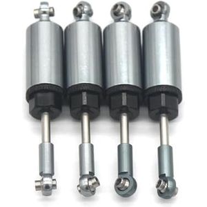 For MN 128 accessoires MN86S mn128 RC afstandsbediening auto metalen onderdelen met ingebouwde lente schokdemper(Dark Grey)