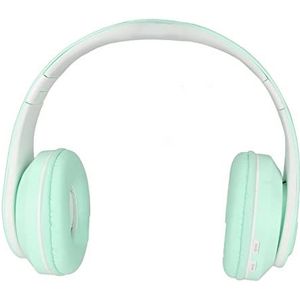 Bluetooth-headset, Ruisonderdrukking Draadloze Gaming-headset Opvouwbare Over-ear Bluetooth-koptelefoon met RGB-verlichting voor Kinderen, Volwassenen, Meisjes, Jongens(Groente)