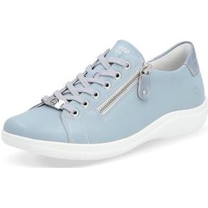 Remonte D1E03 Low-Top sneakers voor dames, lage schoenen, losse inlegzool, blauw 10, 45 EU