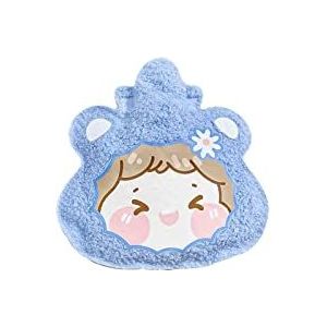 DieffematicRSD Warmwaterkruik Leuke Warm Water Zak Water-Vullen Hot Water Zak for Vrouwelijke Warme Buik Handen En Voeten Mini Handwarmer warmwaterkruik Tas (Color : Blue)