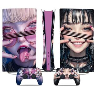 Voor PS5 PRO Skin Digital Edition Console En Controller Vinyl Cover Skins Wraps Krasbestendig, Compatibel Met Voor PS5 Digital Edition Pro 22265 Geen Schuimvorming Bubbelvrij
