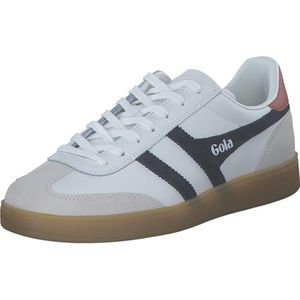 Gola Heren Viper Leather Sneakers, Wit marineblauw roest gum, 41 EU