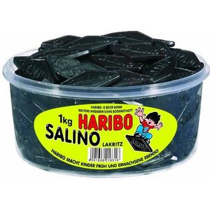 Haribo Ammoniumchloride drop Salino, 50 stuks per verpakking, 1 kg