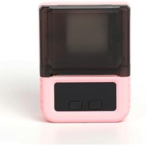 WMMNHY Thermische printer Handheld Label Printer Ondersteuning 20-50mm Papierbreedte Meerdere taal Afdrukken Gebruik met App(Pink)