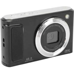 Digitale Camera, 2,8 Inch IPS-scherm Digitale Camera Vlogcamera met 16x Digitale Zoom voor Vloggen (BLACK)