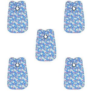 5 Set van Kids Kapsel Cape Cover Professional voor Salon Perming Verven Beer Print, 120x80 cm